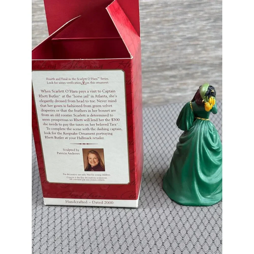 2000 Hallmark Keepsake Ornament Scarlett O'Hara Gone With the Wind 4th in Series